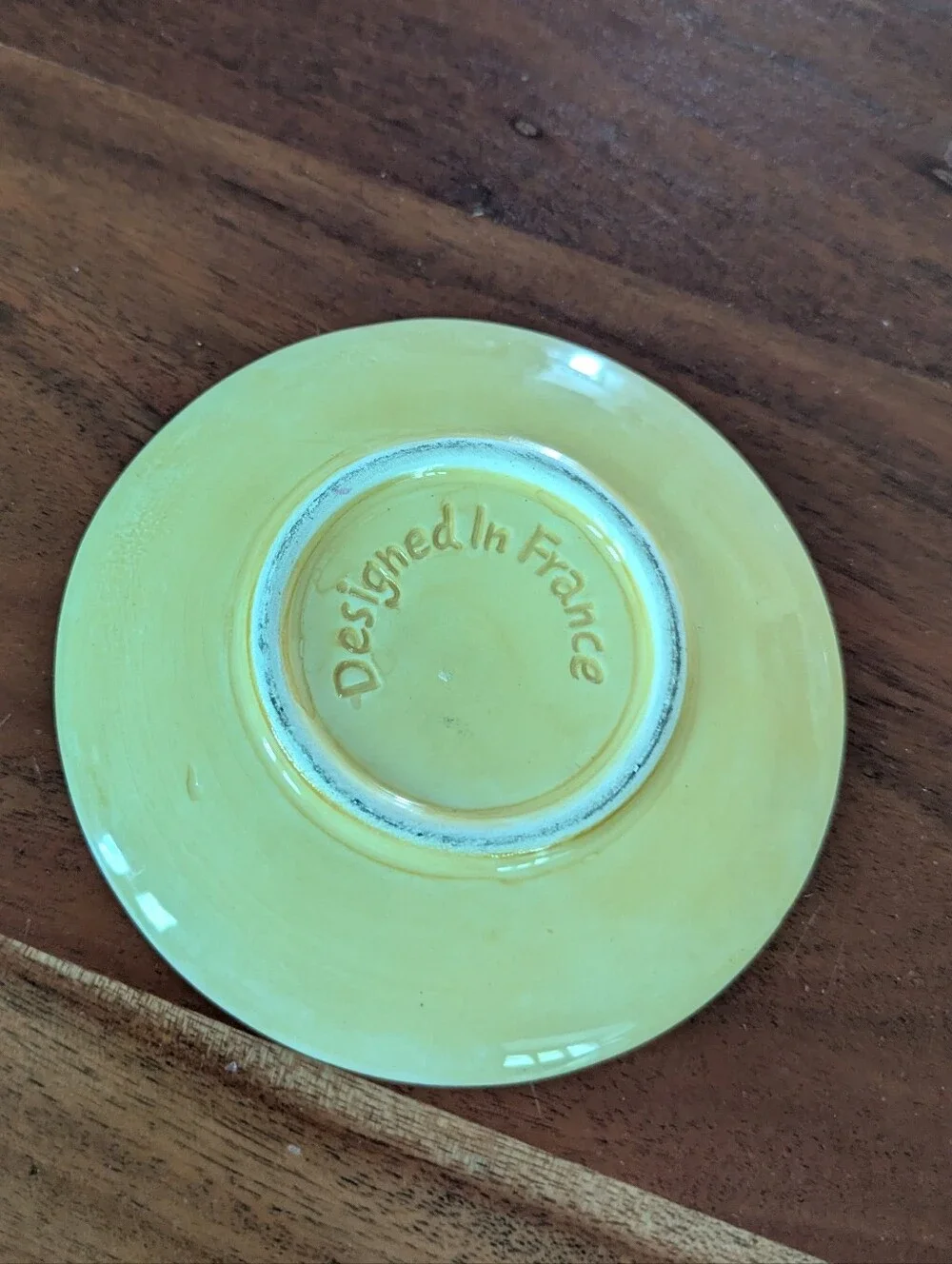 Designed In France Ceramic Rasper Small Garlic Grater Plate Yellow Red
